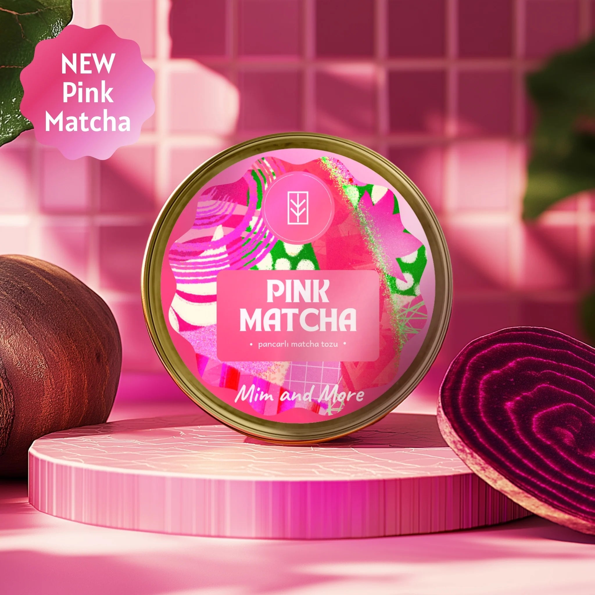Rote Bete Matcha Pulver 25-gr-Dose