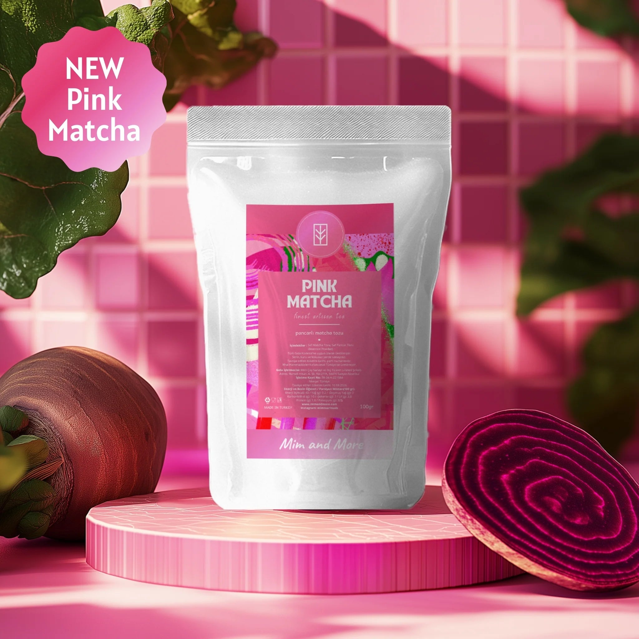 Rote Bete Matcha Pulver 100-gr-Beutel