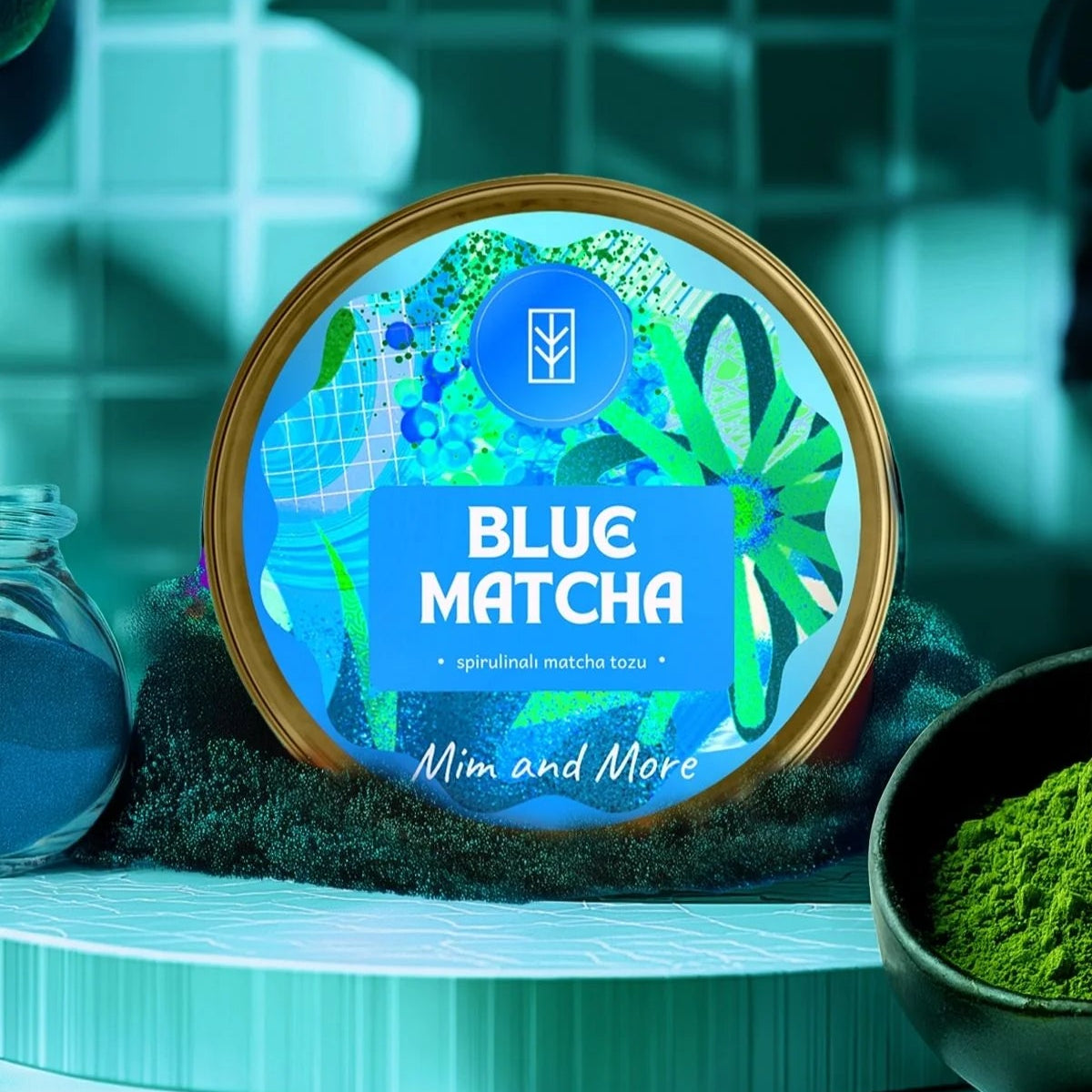 Spirulina Matcha Pulver 25-gr-Dose