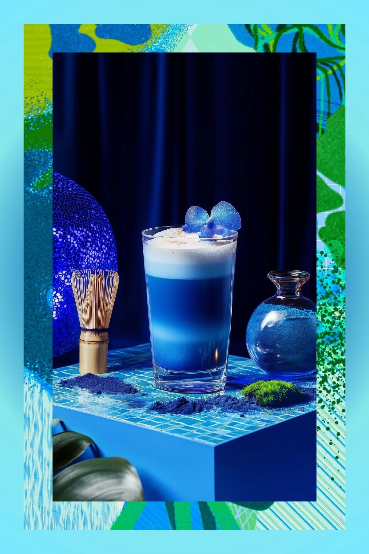 Spirulina Matcha Pulver 25-gr-Dose