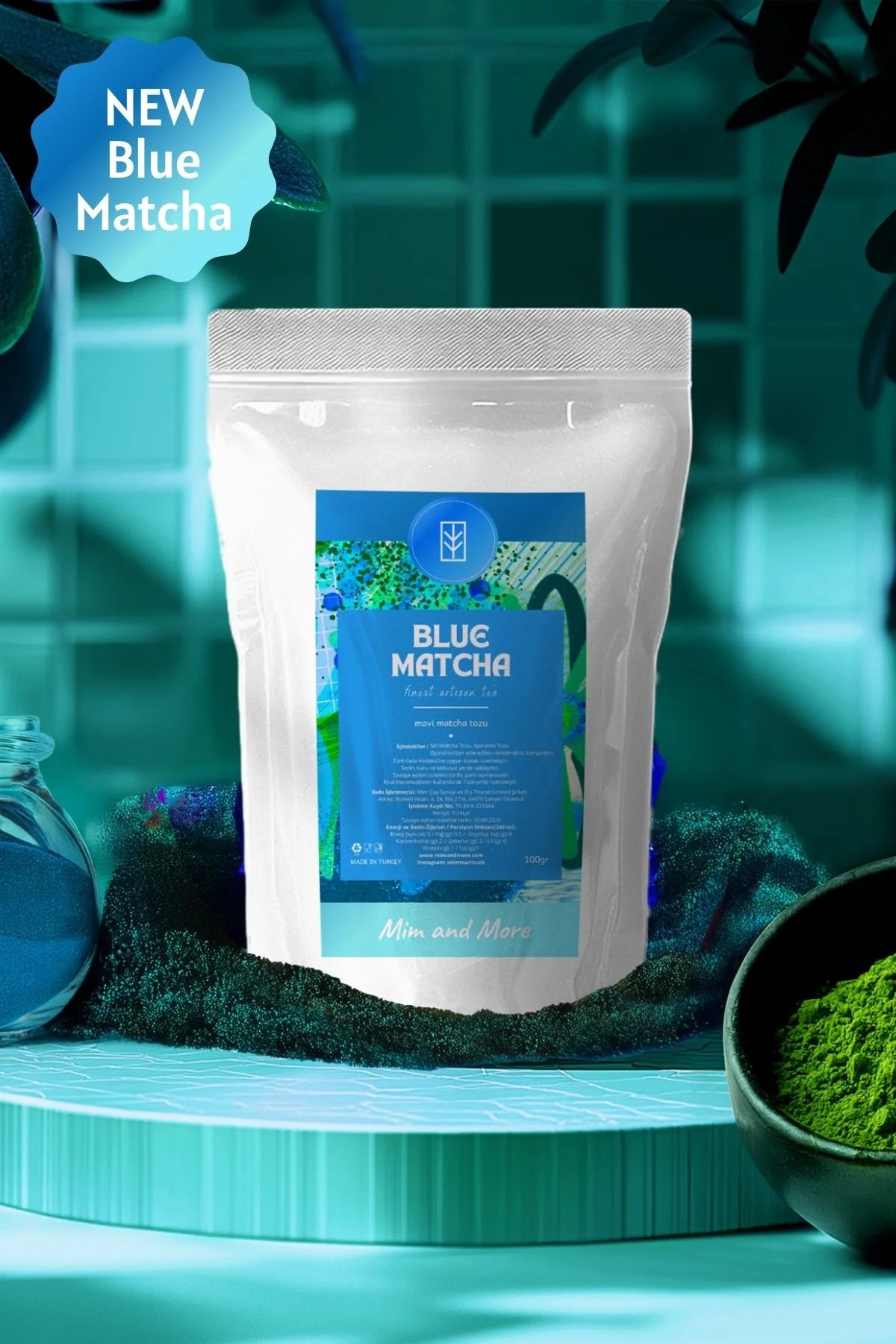 Spirulina Matcha Pulver 25-gr-Dose