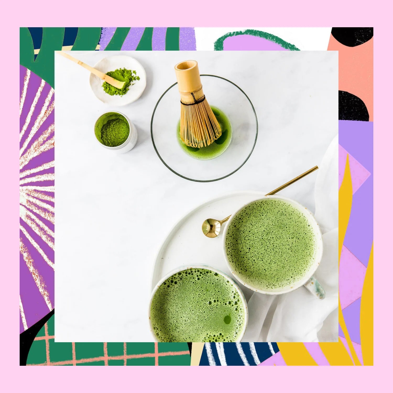 Beeren Matcha Pulver 25-gr-Dose