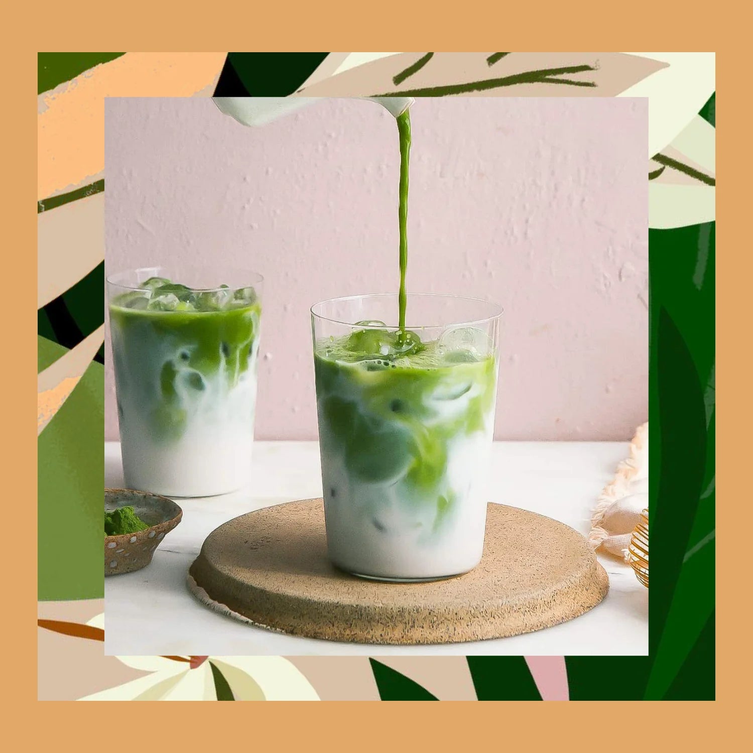 Vanille Matcha Pulver 25-gr-Dose